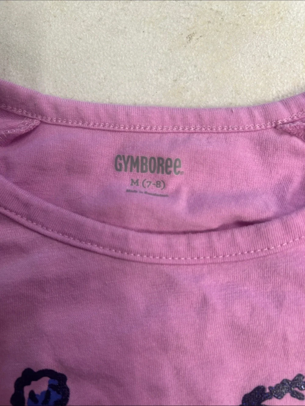 Gymboree Pink Girls Monster Sequin Long Sleeve Tee